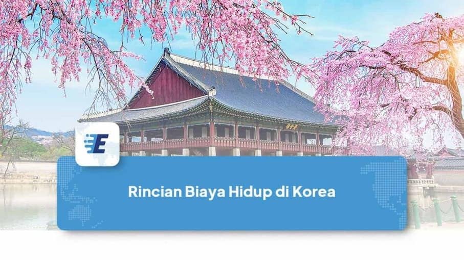 biaya hidup di korea per bulan