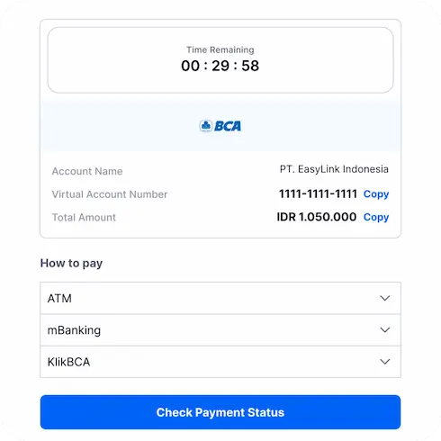 lakukan pembayaran transaksi